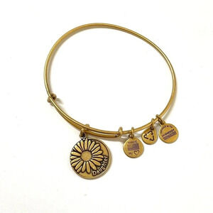Alex and Ani + Energy Gold Daughter Flower Bracelet